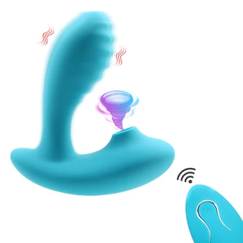 Nou Stil Pizde care Suge Vibratorul 2 in 1 Vibrator punctul G Vaginale Vibratoare de Control de la Distanță Clitoris ventuza Masturbatori Jucarii Sexuale