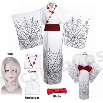 Noul Hot Anime Demon Slayer Kimetsu nu Yaiba Spider Oni Ayaki Rui Cosplay Costum pentru Bărbați Kimono set Complet de Halloween, Costum de Petrecere