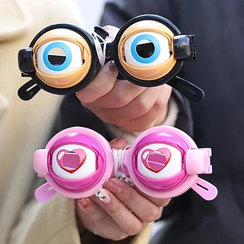 Ochelari de amuzant Petrecere Ochelari de elemente de Recuzită pentru Adult Copii Nebun Clipi Mare Ochi-de-Broască Jucărie din Plastic Accesorii pentru Crăciun Cadouri de Halloween
