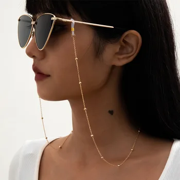 Ochelari De Soare De Mascare Lanțuri Pentru Femei Mai Multe Acrilic Perla De Cristal Ochelari Lanțuri 2021 Noua Moda Bijuterii En-Gros