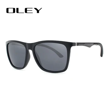 OLEY Clasic de aluminiu magneziu TR90 polarizat ochelari de soare barbati negru de brand de moda ochelari femei de culoare film anti-UV ochelari de soare