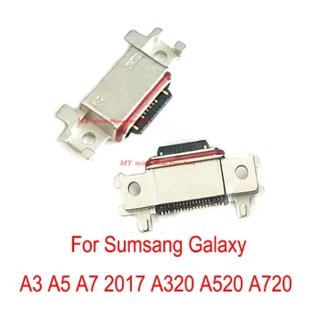 Original Pentru Samsung Galaxy A3 A5 A7 2017 A320 A520 A720 Micro USB Conector de Încărcare de Tip C Dock de Încărcare Priză Jack Plug Piese
