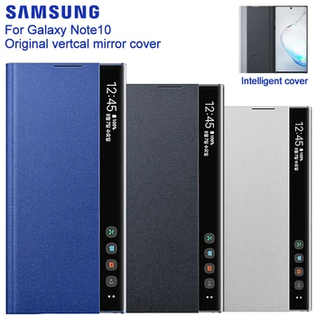 Original Samsung Oglindă Acoperi Vedere Clară Cazul în care Telefonul Pentru Galaxy Nota 10 Nota 10 5G Notă X Trezi Slim Flip case
