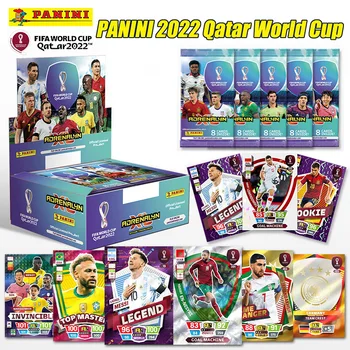 PANINI 2022 Qatar Cupa Mondială de Fotbal Steaua Cutie Card Star de Fotbal de Colectare Messi Ronaldo Fotbalist Limitat Fan Carduri Box Set