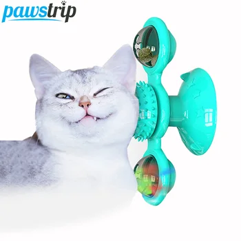 pawstrip Pisică Jucărie Moară de vânt Rotativ Interactive Jucarii Pisica Profesionale Cat Scratcher Masaj Pisica de Companie Perie de Păr Îngrijire Vărsare