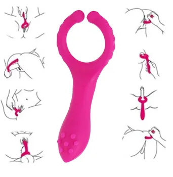Penis Cock Ring Intens Stimulare Clitoris Limba Vibrator Adult Sex Frământa Jucării Pentru Bărbați Cuplu Intarziere Ejaculare De Sex Masculin Masturbator