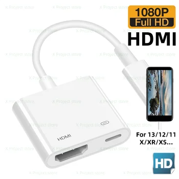 Pentru Lightning la portul HDMI-Cablu compatibil 1080P Pentru iPhone la TV Digital AV Adaptador Accesorii Telefon Pentru iPhone13 12 XR iPad IOS