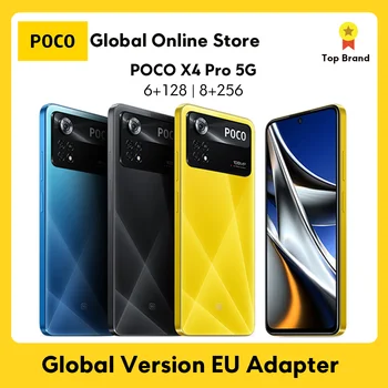 POCO X4 Pro 5G Smartphone Telefon 108MP Triplă Camera 120Hz ecran Amoled 67W turbo de încărcare Snapdragon 695 Versiune Globală