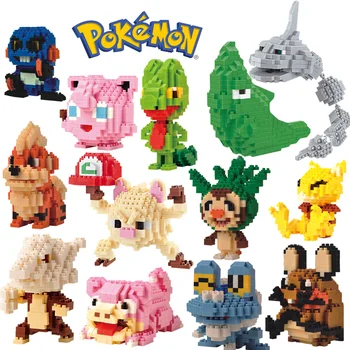 Pokemon Mini Blocuri de Asamblare Pichu fructe link-Treecko Growlithe DIY Mini Cărămidă Lego Figurine Copii Jucarii si Cadouri