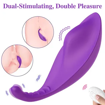 Portabil Pantalon Vibrator Invizibil Portabil Vibratoare Ou Stimulator Clitoris fără Fir Control de la Distanță Jucarii Sexuale pentru Femei 10 Moduri