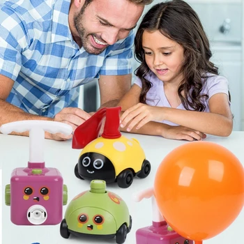 Puterea de Lansare Balon Turn de Jucărie Puzzle Distractiv de Învățământ Inerție Aer Putere Jocuri Educative pentru Copii de la 3 la 12 Ani Masini Drăguț Jucării