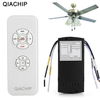 QIACHIP Universal Ventilator de Tavan Lampa de Control de la Distanță Kit AC 110-240V Calendarul de Control Comutator Ajustat Viteza Vântului Emițător Receptor