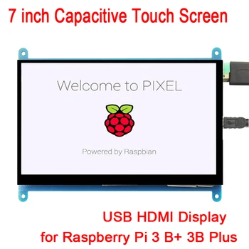 Raspberry Pi 7 inch 1024*600 USB HDMI Ecran LCD Ecran Tactil Capacitiv Titularul Caz Pentru Raspberry Pi 3 B+ 3B Plus 2B PI2 PI3 O