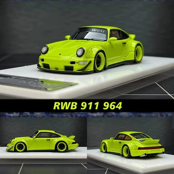 RWB 1:64 911 964 Apple Green de Argint Porc Rășină turnat sub presiune Diorama Masina Model de Colectie in Miniatura Carros Jucării În Stoc