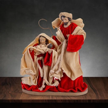Scena Nașterii Figurine Sfânta Familie Rășină Statuie Decor De Colectare