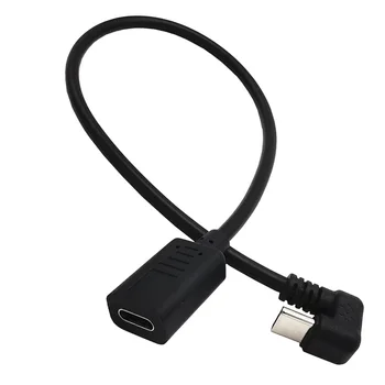 scurt 1ft USB c 180 grade USB de Tip c de sex Masculin la Feminin Cablu de Extensie doar Cablul de Încărcare pentru Tableta Telefon 30cm/0,3 m