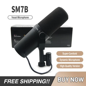 SM7B Cardioid Dinamic Microfon de Studio pentru Înregistrarea Live Podcast Brocasting Dublaj Voce de Radio Microfon pentru Performanță