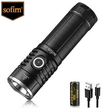 Sofirn SP33S XHP70.2 LED-uri Lanterna 5000lm Puternic 26650 Lanterna USB C Reîncărcabilă cu Torțe pentru Vanatoare/Pescuit/Exterior