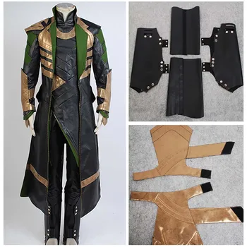 Thor 3 Costum Lumea Întunecată Loki Costum Cosplay Uniformă De Luptă Tinuta Potrivi Tinuta