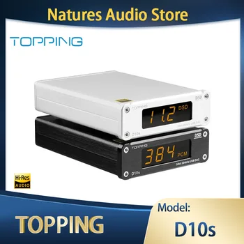 TOPPING D10s HIFI Audio Decoder Digital MINI PC USB DAC XMOS XU208 ES9038Q2M PCM384KHz DSD256