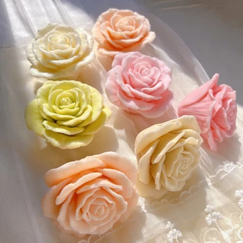 Trandafir Lumanare Flori de Mucegai Mucegai Silicon Cadou de Ziua Îndrăgostiților idee Ceara Mucegai Decor Acasă Cadou de Aniversare