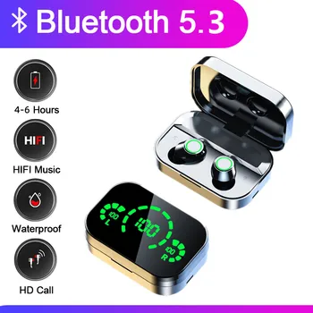 TWS Fone Căști Bluetooth Impermeabil Sporturi de Reducere a Zgomotului Căști fără Fir În Ureche Căști Cască HD Microfon Pentru Telefon Inteligent