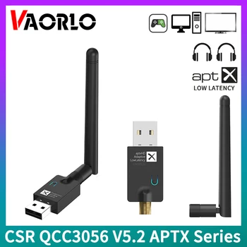 VAORLO QCC3056 CSR Bluetooth 5.2 Transmițător Audio aptX LL HD Adaptive 40ms Latență Scăzută Multi-punct Cu Mic Adaptor Wireless pe TV