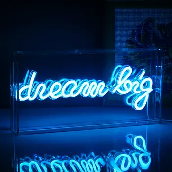 Wanxing Neon LED Neon Semn Scrisoare Acrilice Lumină Cutie Pentru Cadou de naștere. Xmas Bar, Magazin, Dormitor, Camera pentru Copii Decor Alimentare prin USB