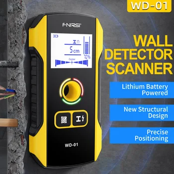 WD-01 Detector de Metale Perete Scanner cu design Nou Poziționare Gaura pentru AC Cablu Direct Firele Lemn Metal Stud Găsi