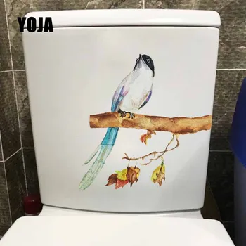 YOJA 18.3X22.8CM Cartoom Autocolant de Perete Camera de zi Decor Acasă Toaletă Decal Pictate manual Coțofană Pictura T5-0710