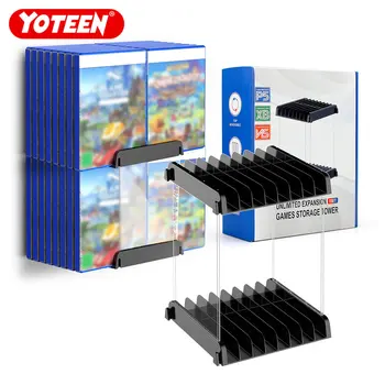 Yoteen Joc Disc Suport de Perete pentru PS4/PS5/XBOX/întrerupător Joc Caseta de CD-uri de Stocare a Suportului suportul de Birou Organizor Montare pe Perete Suport