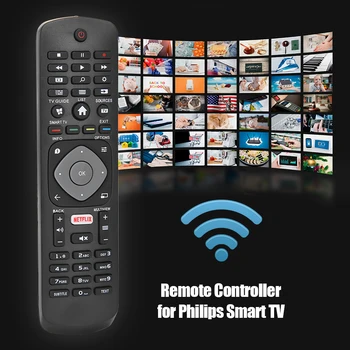 Înlocuire Universal Control de la Distanță Pentru PHILIPS Smart TV Cu NETFLIX HOF16H303GPD24 398GR08B RC1205B RC203402/01 RC4401 RC4729